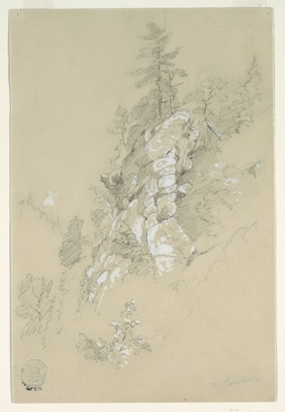 Rocky Hillside, Pohjois-Carolina tekijältä Frederic Edwin Church