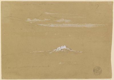 Sincholagua, aamu, Auringon temppelistä, Quito tekijältä Frederic Edwin Church
