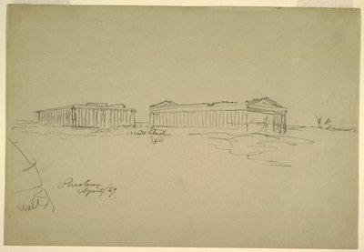 Luonnokset, Paestum, Etelä-Italia tekijältä Frederic Edwin Church