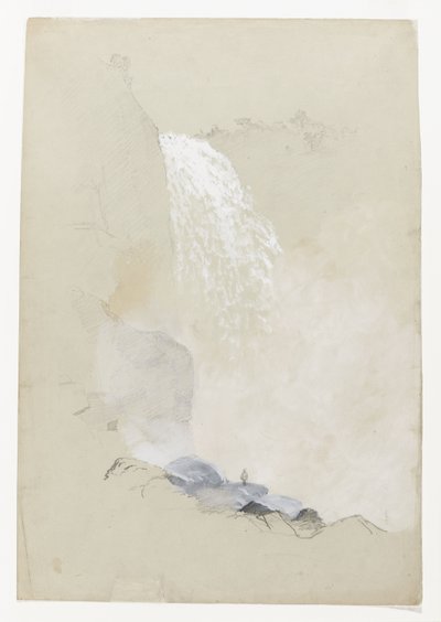 Tutkimus Tequendaman putouksista lähellä Bogotaa, Kolumbia tekijältä Frederic Edwin Church