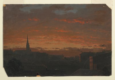 Auringonlasku Hudsonissa, New Yorkissa tekijältä Frederic Edwin Church
