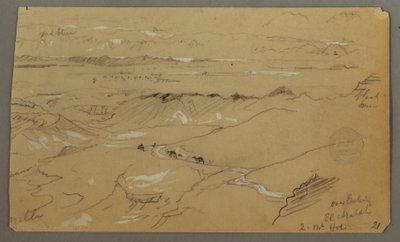 Näkymä Wady el-Arabahin yli tekijältä Frederic Edwin Church