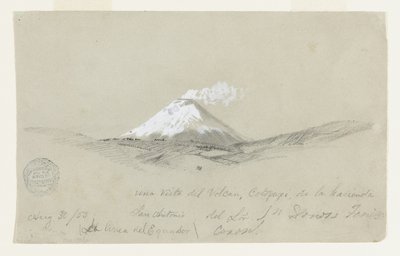 Näkymä Cotapaxille Hacienda San Antoniolta, Ecuador tekijältä Frederic Edwin Church