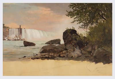 Näkymä Canadian Fallsille ja Goat Islandille tekijältä Frederic Edwin Church
