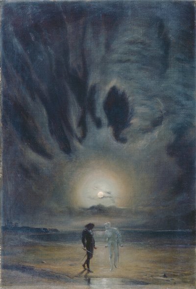 Hamlet ja aave tekijältä Frederic James Shields