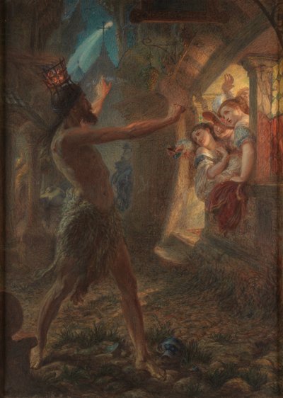 Salomonin kotka (akvarelli ja bodycolour, kumi-arabikumi) tekijältä Frederic James Shields