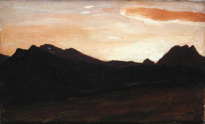 Maisema kukkuloilla (öljy kankaalle) tekijältä Frederic Leighton