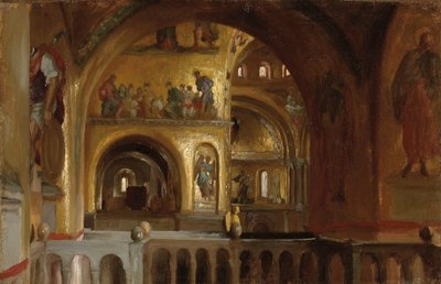 Pyhän Markuksen basilikan sisustus, Venetsia tekijältä Frederic Leighton