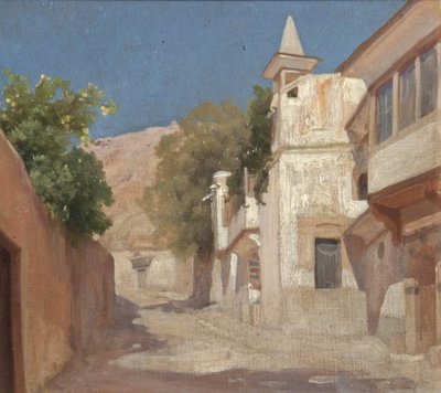 Näkymä Sir Richardin ja Lady Burtonin talosta Damaskoksessa, 1873 tekijältä Frederic Leighton
