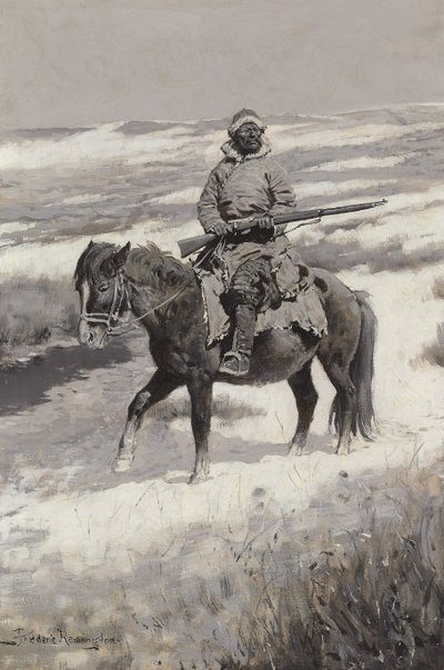 Manchurian Bandit, noin 1904 tekijältä Frederic Remington