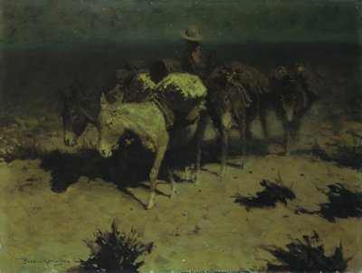 Pack Train, 1909 tekijältä Frederic Remington