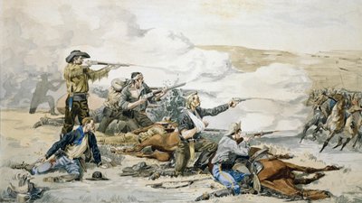 Beecherin saaren taistelu tekijältä Frederic Remington