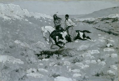 Nopeimman hevosen seremonia, n. 1900. tekijältä Frederic Remington