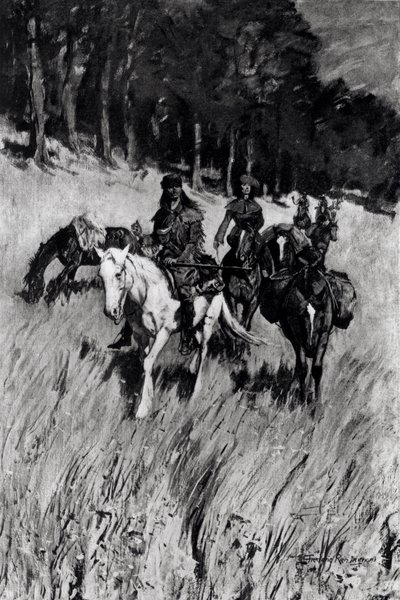 Early Pioneers on the Blue Ridge, kaiverrus F. H. Wellington, Century Magazine, marraskuu 1901 tekijältä Frederic Remington