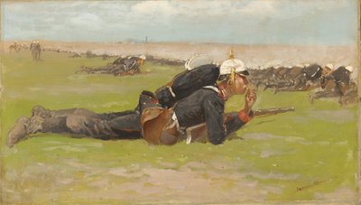 Kenttäharjoitus Preussin jalkaväelle tekijältä Frederic Remington