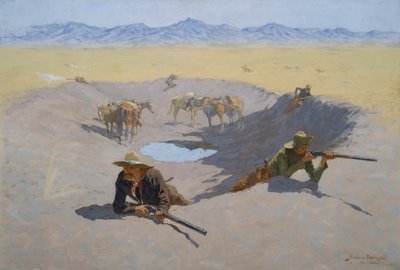 Taistelu vesireiän puolesta tekijältä Frederic Remington