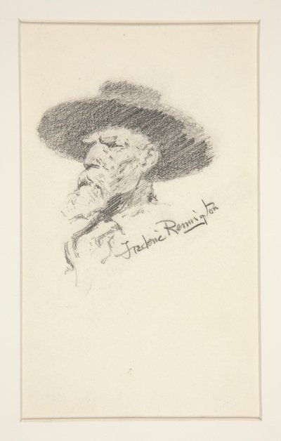 Miehen pää tekijältä Frederic Remington