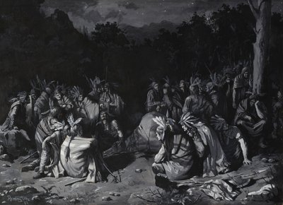 Intialainen kokoontuminen tekijältä Frederic Remington