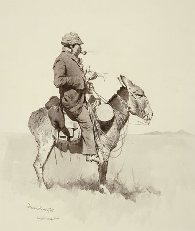 Jackin mies William, moderni Sancho Panza, tekijältä Frederic Remington