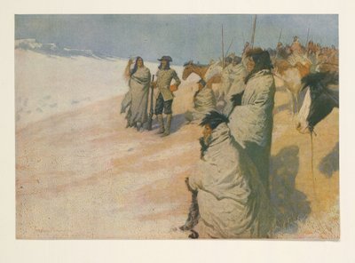La Verendrye Colliers Weeklystä, pub. 1906 tekijältä Frederic Remington