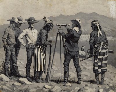 Katse kaukoputken läpi tekijältä Frederic Remington