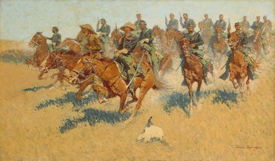 Eteläisellä tasangolla, 1907. tekijältä Frederic Remington