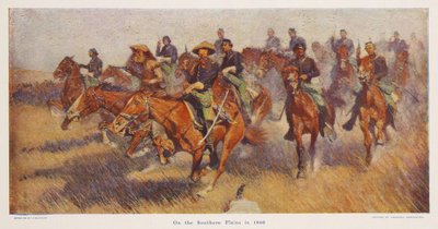 Eteläisellä tasangolla vuonna 1860, pub.1909 tekijältä Frederic Remington
