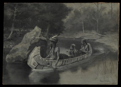 Heitti sen suoraan jokeen… jossa se näkyy yhä kesällä tekijältä Frederic Remington