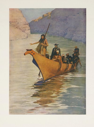 Sir Alexander Mackenzie (1764 - 1820) Colliers Weeklystä, pub. 1906 tekijältä Frederic Remington