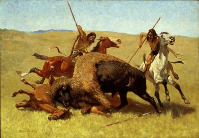 Puhvelin metsästys tekijältä Frederic Remington