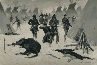 Crazy Horsen tappio tekijältä Frederic Remington