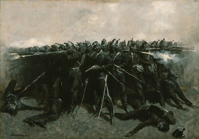 Jalkaväen aukio tekijältä Frederic Remington