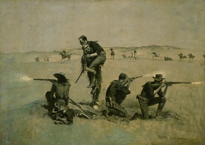 The Last Stand (Twenty Five to One) n. 1896 tekijältä Frederic Remington