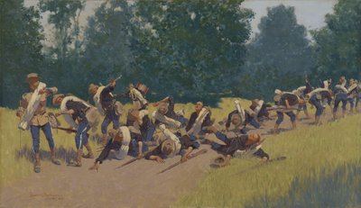 Sirpaleiden huuto San Juan Hillissä, 1898 tekijältä Frederic Remington