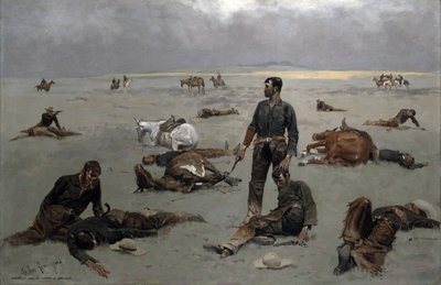 Mitä merkitsemätön lehmä on maksanut, 1895 tekijältä Frederic Remington