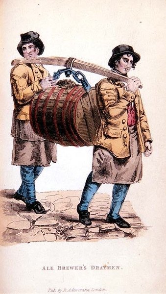 The Ale Brewers Draymen Ackermanns World in Miniature -teoksesta tekijältä Frederic Shoberl