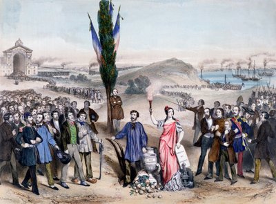 Yleinen äänioikeus, 1850 tekijältä Frederic Sorrieu