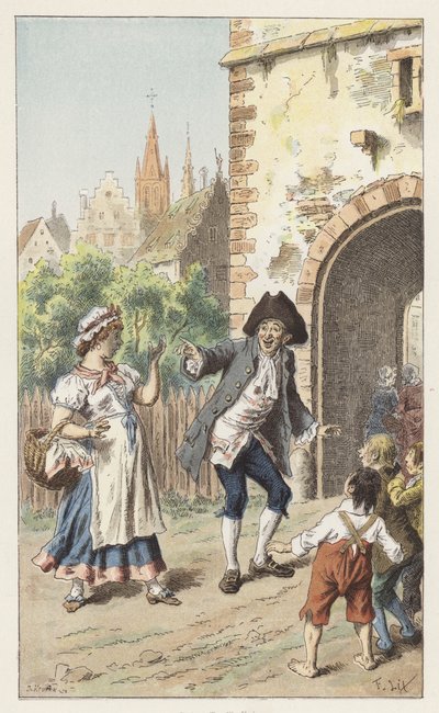 Pariisissa on nainen (väri litho) tekijältä Frederic Theodore (after) Lix