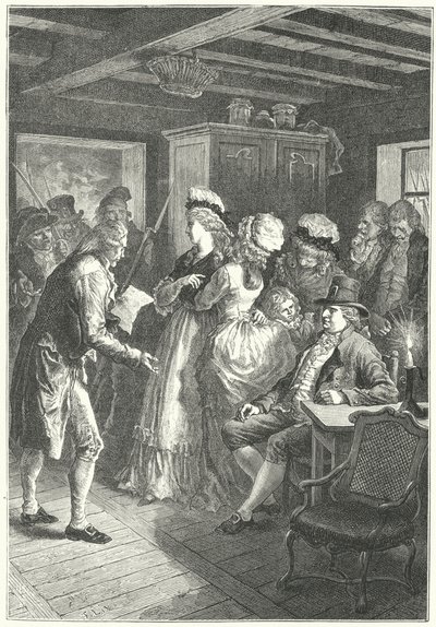 Ludvig XVI:n ja hänen perheensä pidätys Varennesissa tekijältä Frederic Theodore (after) Lix