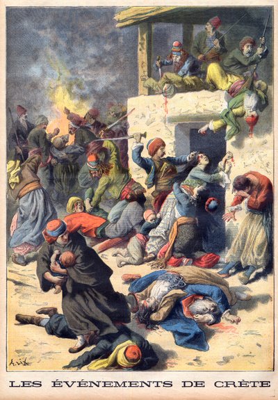 Kreetan kreikkalaisten joukkomurhat ottomaanien toimesta tekijältä Frederic Theodore Lix