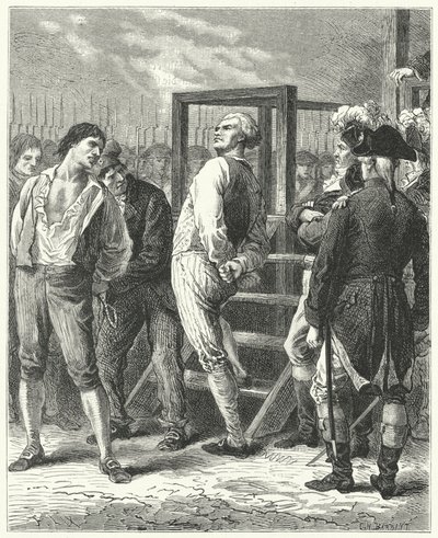 Georges Dantonin teloitus, 1794 tekijältä Frederic Theodore Lix
