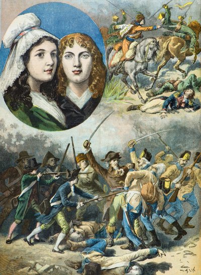 Sisarukset Felicite ja Theophile De Fernig. tekijältä Frederic Theodore Lix