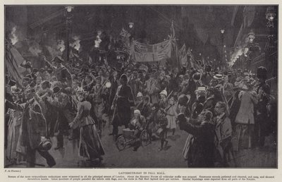 Ladysmith-päivä Pall Mallissa (litho) tekijältä Frederic de Haenen