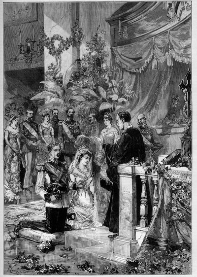 Prinssi Gustave of Suede luterilainen avioliitto (Oscar Gustaf Adolf tekijältä Frederic de Haenen