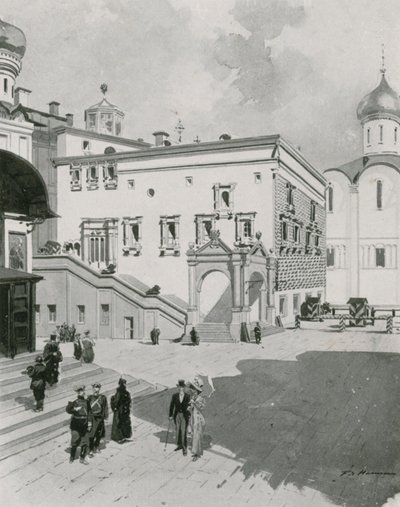 Kremlin punainen (tai kaunis) portaikko tekijältä Frederic de Haenen