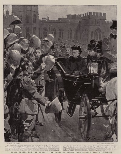 Three Cheers for the Queen, Kanadan joukot Etelä-Afrikasta Windsorissa tekijältä Frederic de Haenen