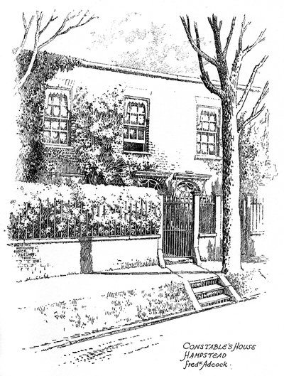 John Constablesin talo, Hampstead, Lontoo, 1912 tekijältä Frederick Adcock