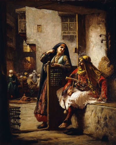 Päällikön vierailu, tekijältä Frederick Arthur Bridgman