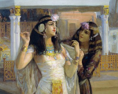 Kleopatra Philaen terasseilla tekijältä Frederick Arthur Bridgman