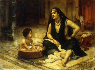 Fellahin ja lapsi tekijältä Frederick Arthur Bridgman